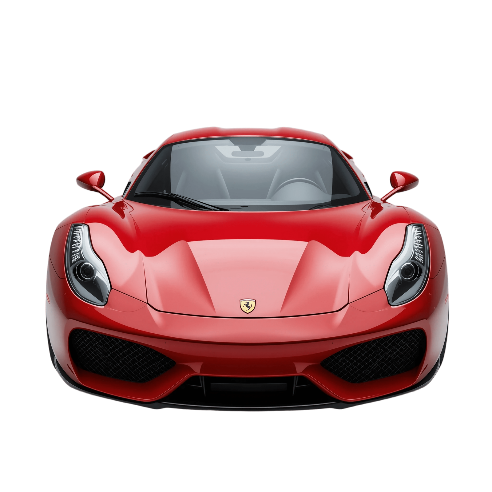 Premium rental car, front view